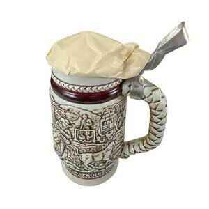 Vintage Avon Western 1980 New in Box Round-Up Ceramic Stein Trazarra Cologne 8 F